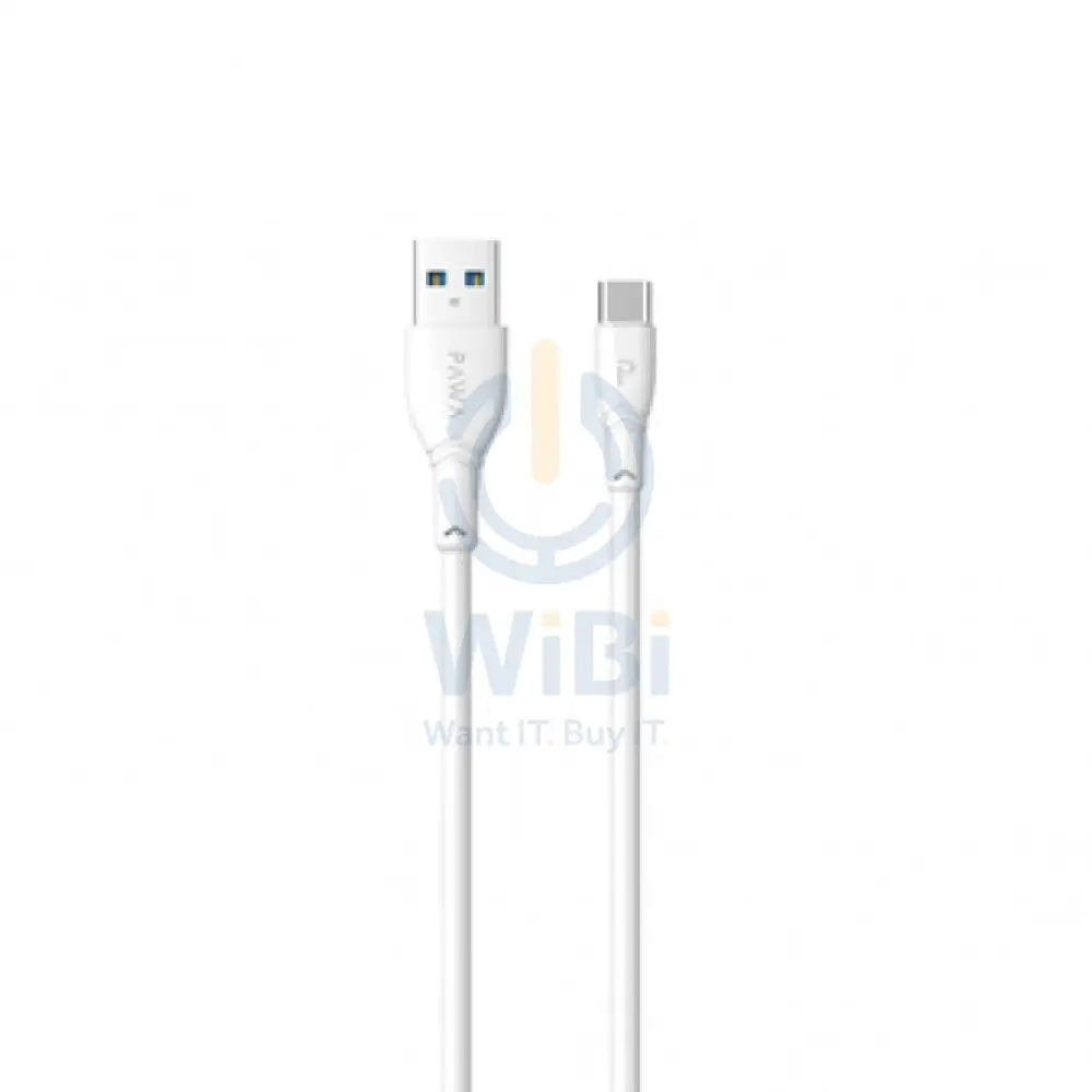 PAWA 1.2M PVC Data Cable Type-C - White Accessories > Cables & Converters > Cables