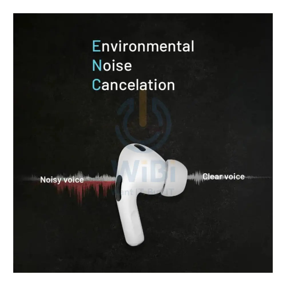 Porodo Blue Earbuds Pro2 - 1.47’’ Touch / Wireless / ANC / USB-C Accessories > Audio > Headphones