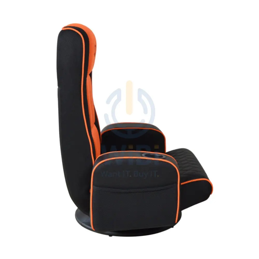Porodo Gaming Predator Pro Gaming Seat with Armrest & Cupholder 360 Swivel - Black / Orange Accessories > Chairs >