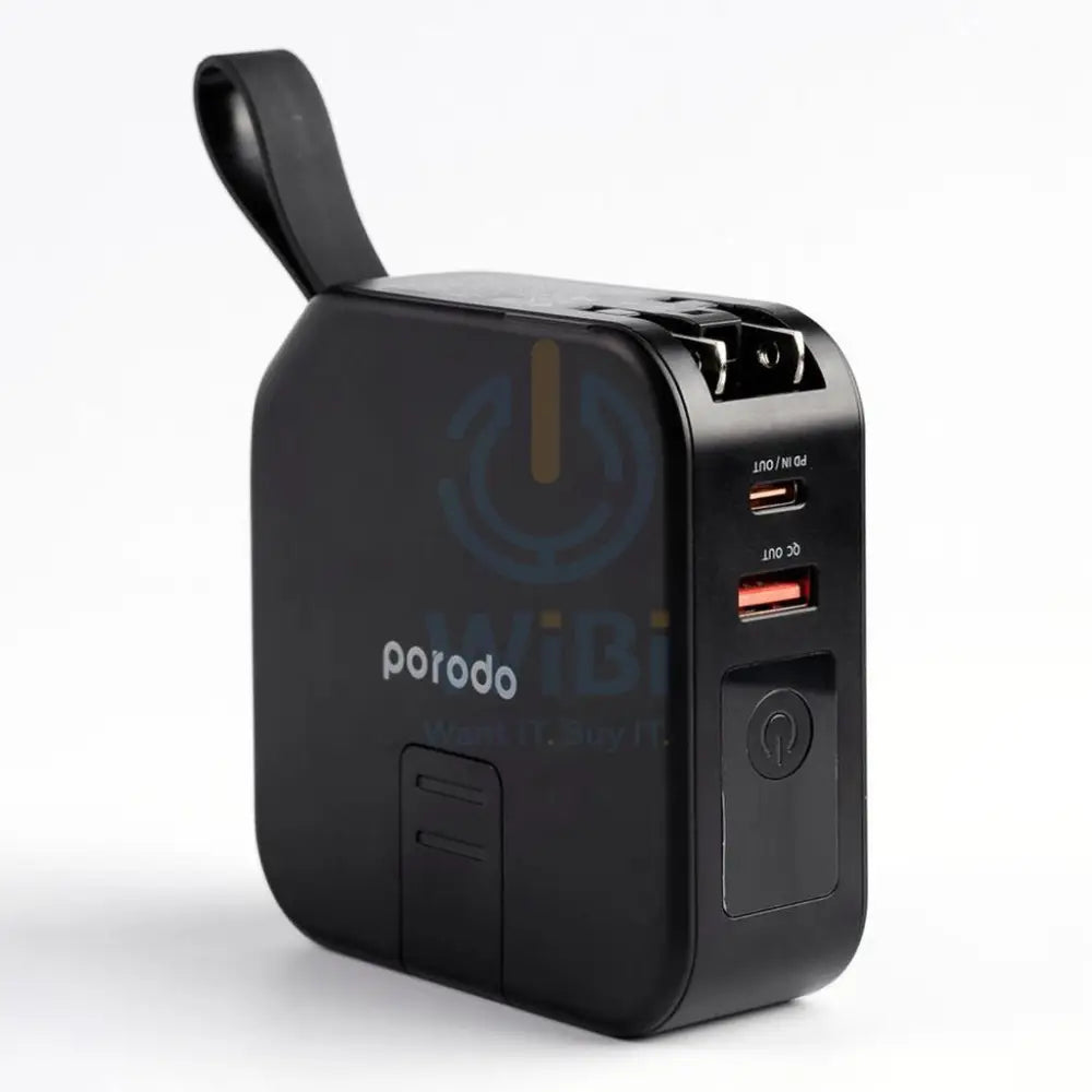 Porodo Magsafe 5-in-1 10000mAh Power bank - Black Accessories > Power Bank