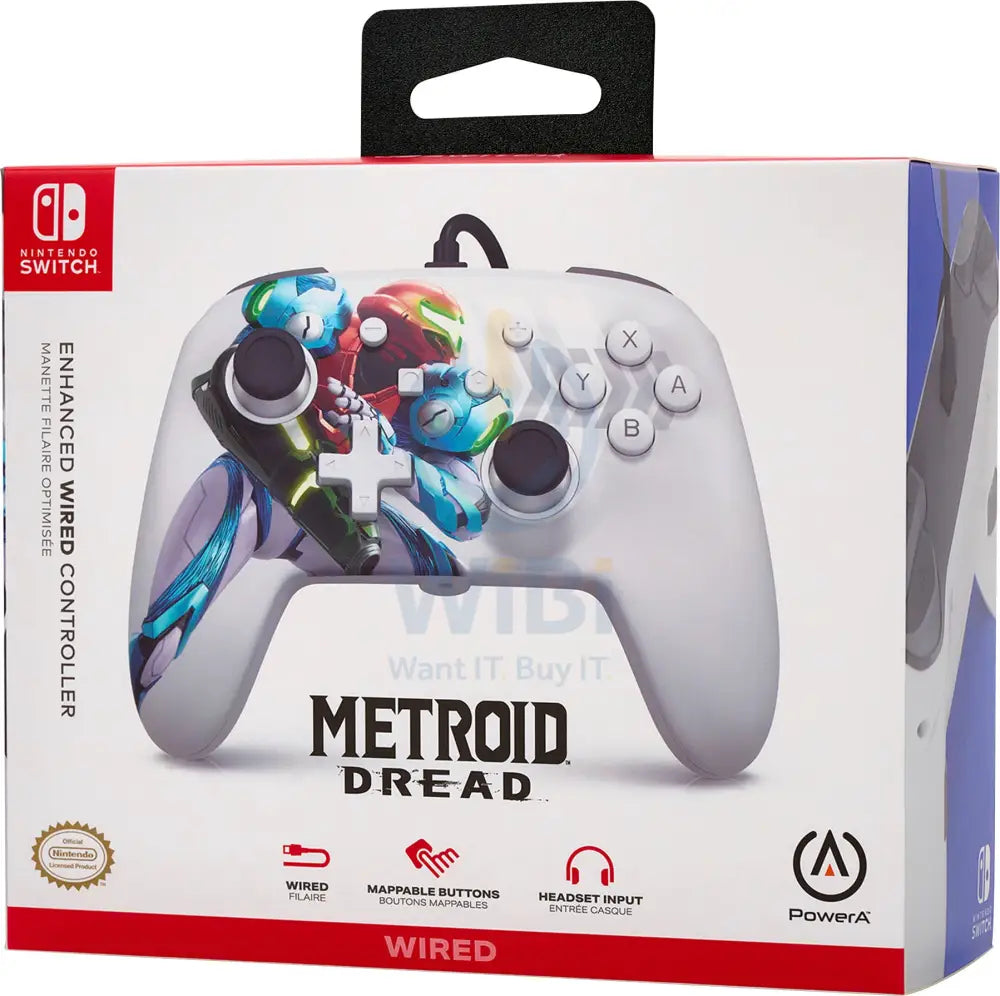 PowerA Enhanced Wired Controller For sw-metroid dread Accessories > Gaming Controllers > Gaming Zone