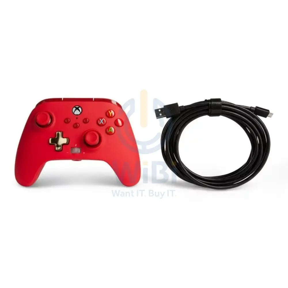PowerA Xbox Series X Wired Controller - Bold RED Accessories > Gaming Controllers > Gaming Zone