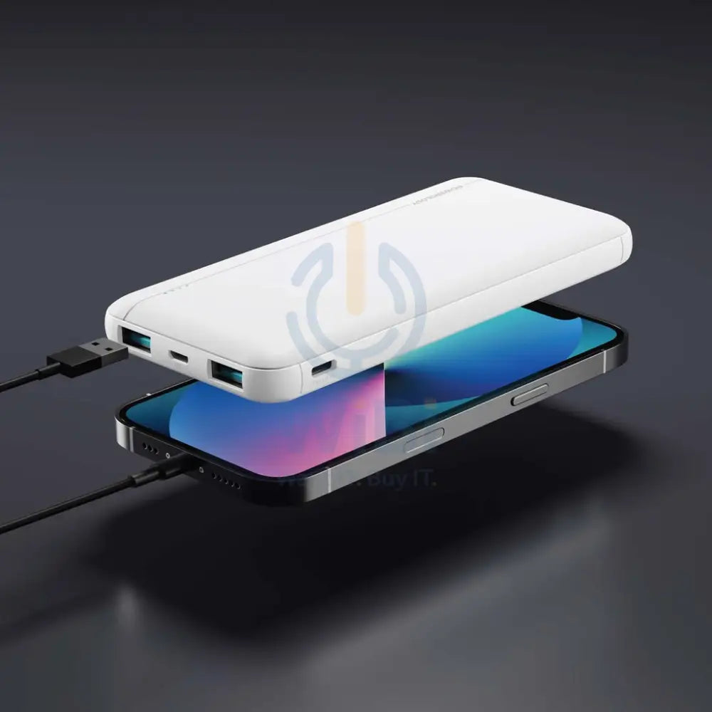 Powerology 10000mAh Quick Charging Power Bank - White Accessories > Power Bank
