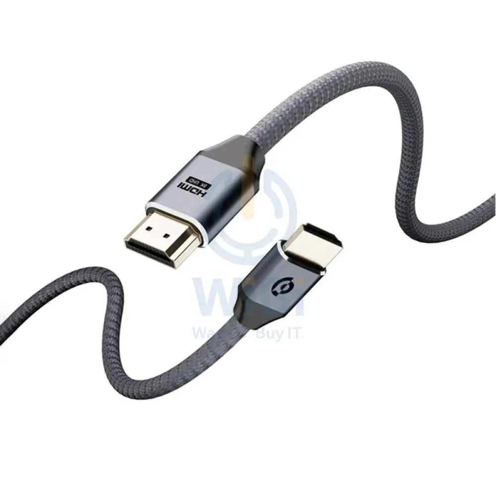 Powerology 8K HDMI Braided Cable 3M - Grey Accessories > Mobiles & Tablets > Tablets