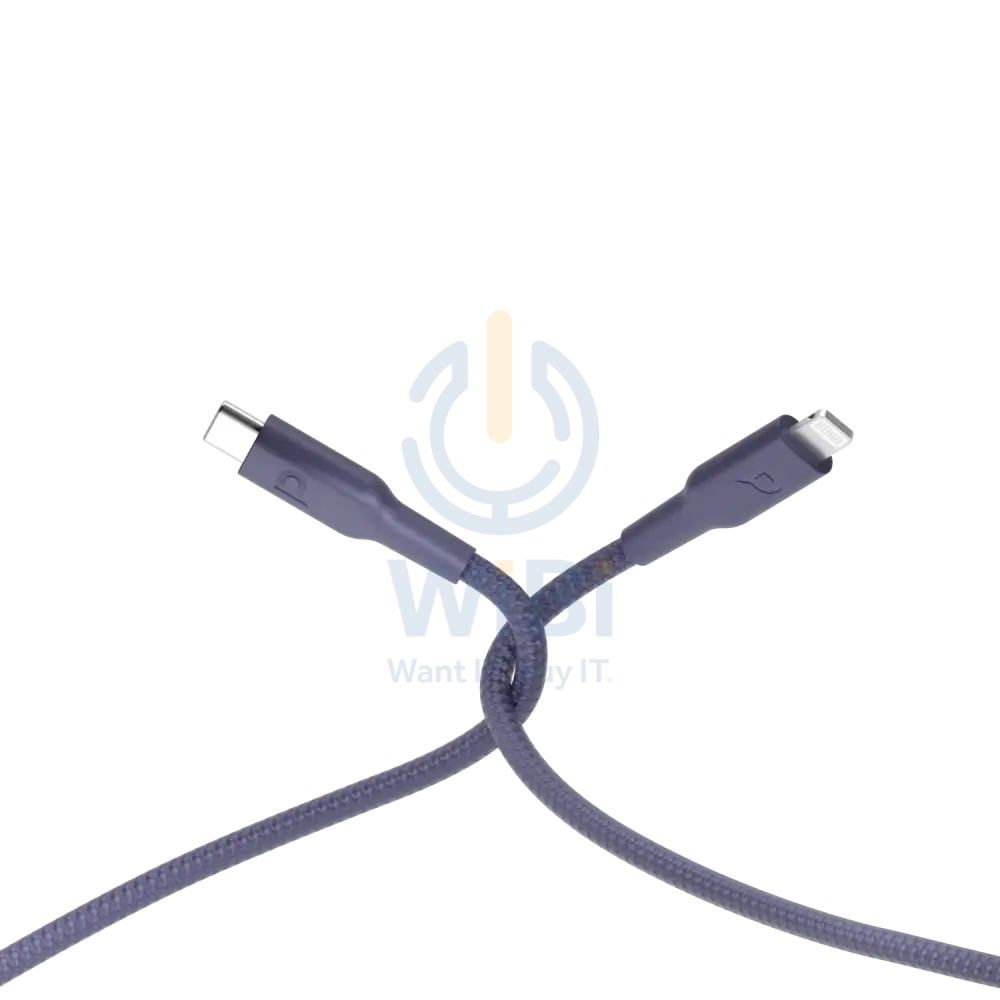 Powerology Braided USB-C To Lightning Cable - 1.2m / Purple Accessories > Cables & Converters