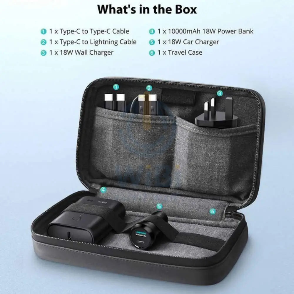 RavPower 5-in-1 PD Pioneer Power Bank Combo RP-PB200 - Black Accessories > Power Adapters