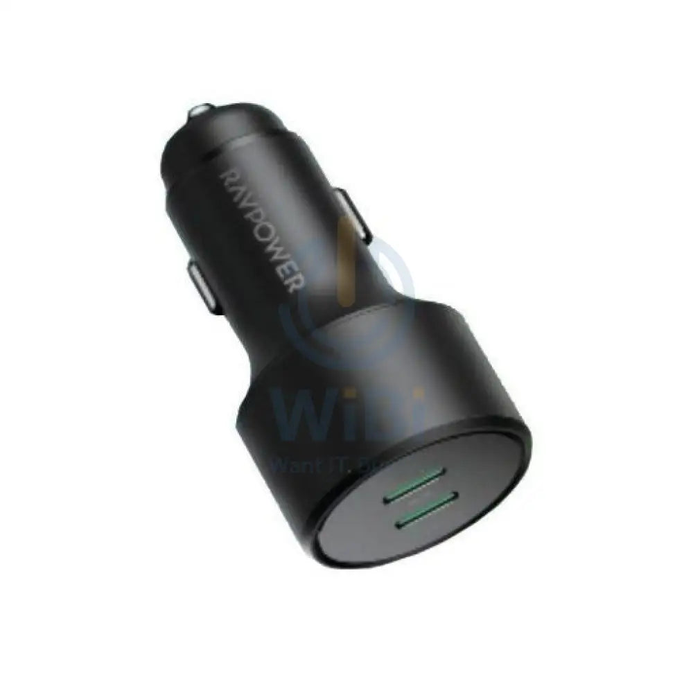 RAVPower RP-VC028 PD Pioneer Car Charger - 40W / 2-Port / Black Accessories > Power Adapters