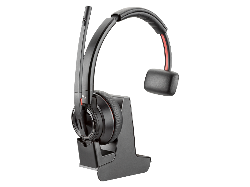 HP HP Poly Savi 8210 UC DECT 1880-1900 MHz USB-A Headset - Monoaural / Bluetooth 4.2 / Black