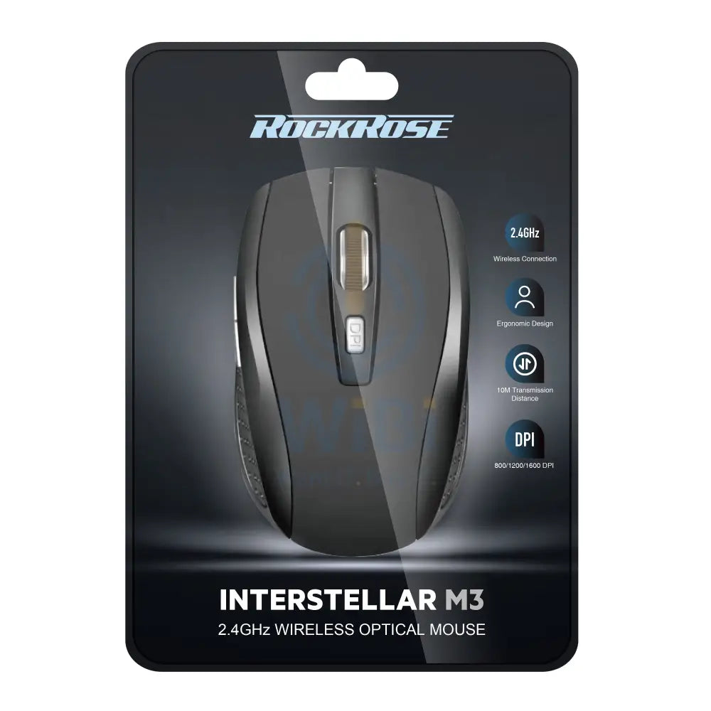 Rockrose 2.4GHz Ergonomic Wireless Mouse - Black Accessories > Other Laptop Accessories