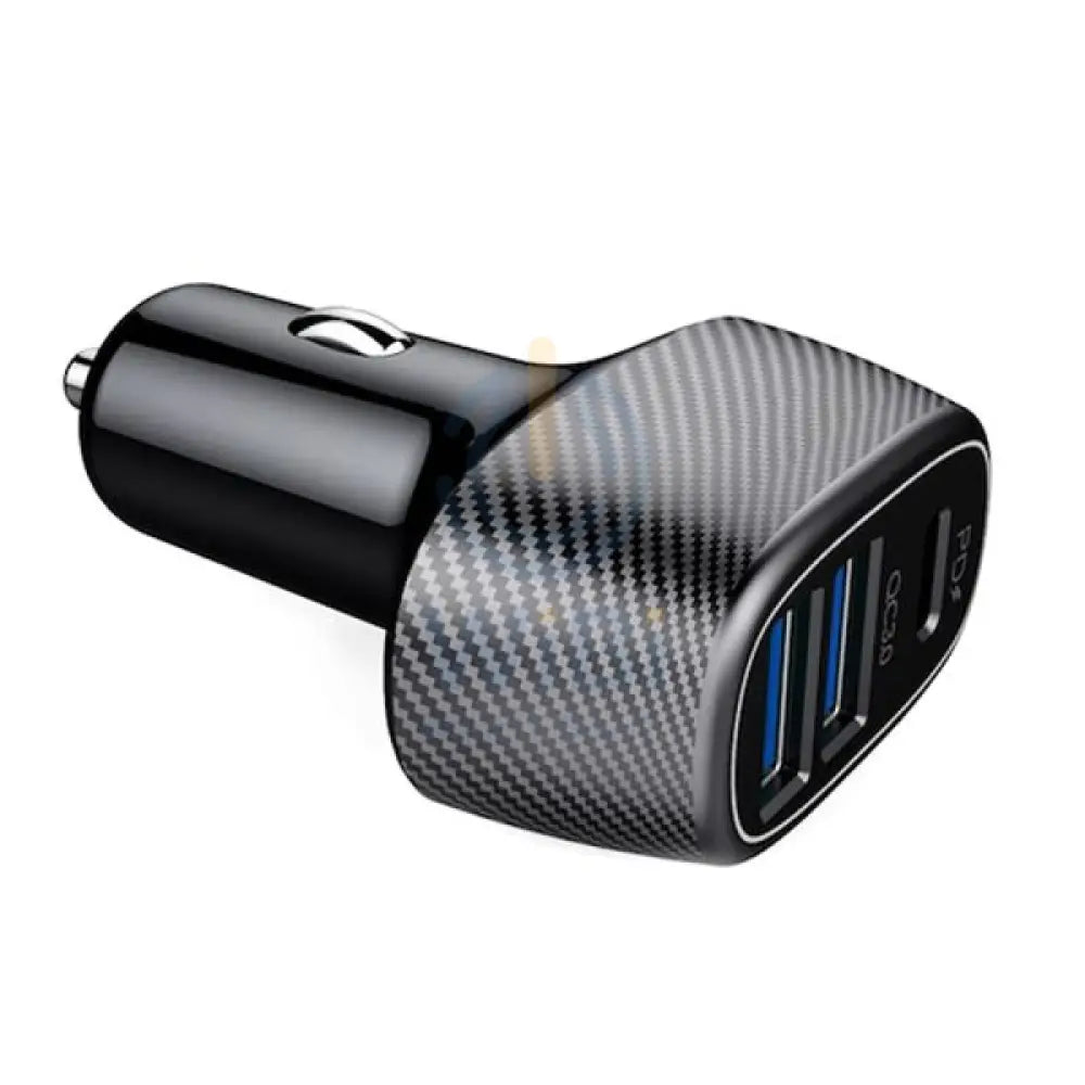 Rockrose Safari PQ2 PD & QC 3.0 3-Port Car Charger - Black Accessories > Power Adapters