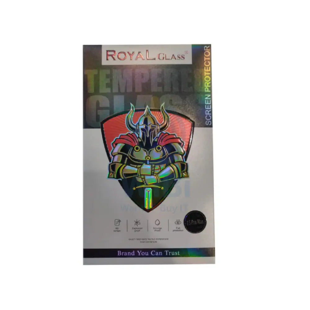 Royal Tempered Glass Screen Protector / Apple iPhone 15 Pro Max - Clear Accessories > Mobiles & Tablets > Mobiles >