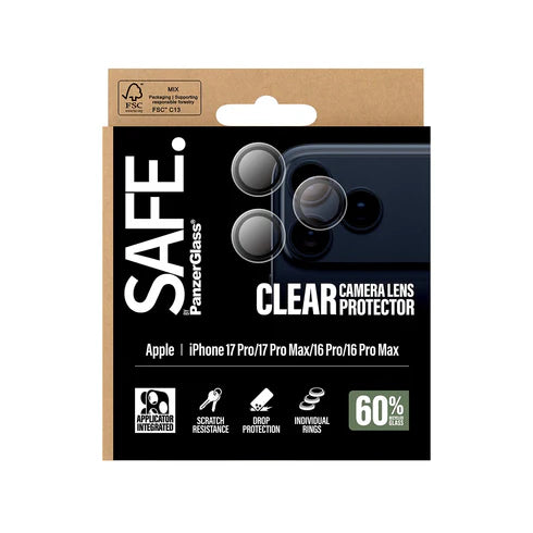 PanzerGlass® Transparent Camera Lens Protector For iPhone 17 Pro|Pro Max