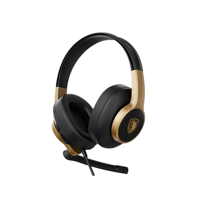 SADES Upower SA-703 Wired Gaming Headset - Gold