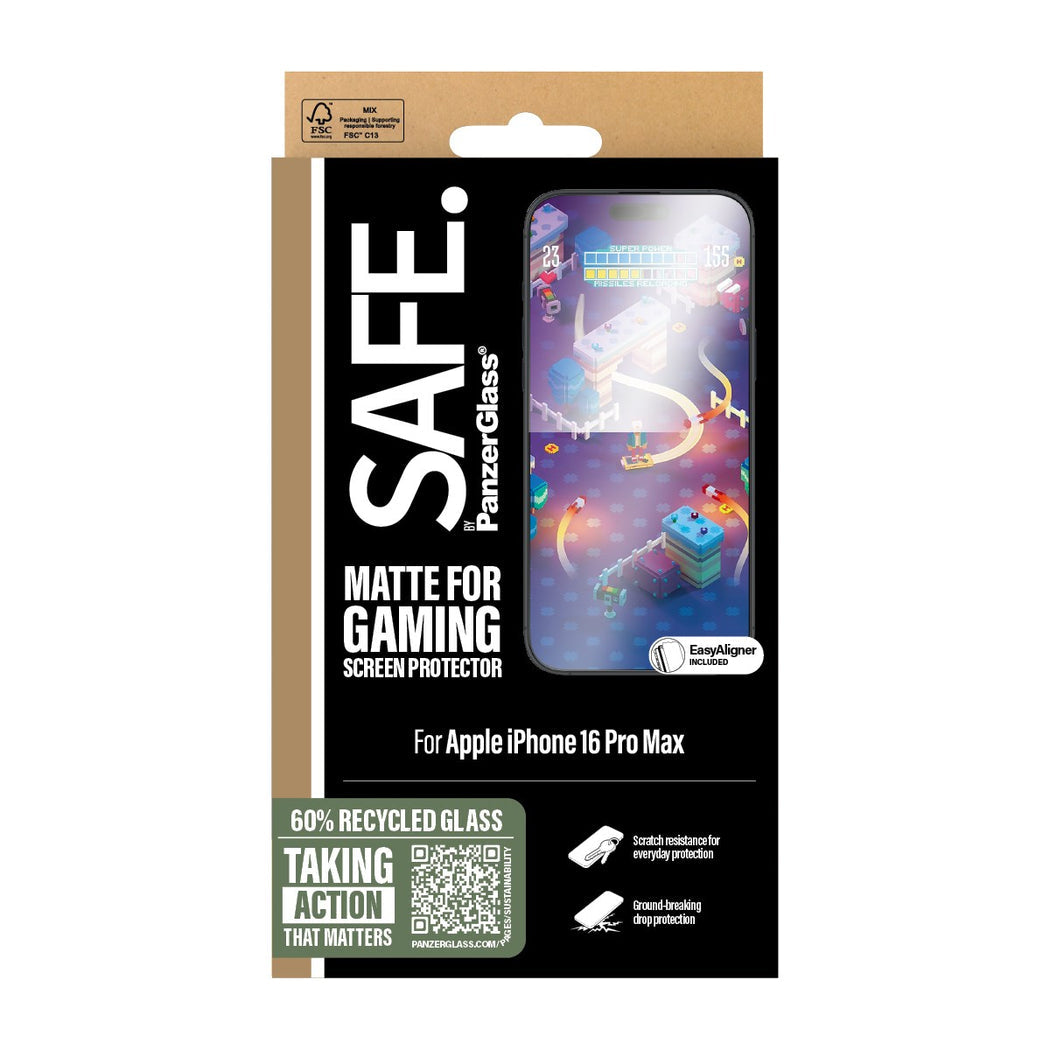 PanzerGlass Gaming Screen Protector - for iPhone 16 Pro Max / Ultra-Wide Fit