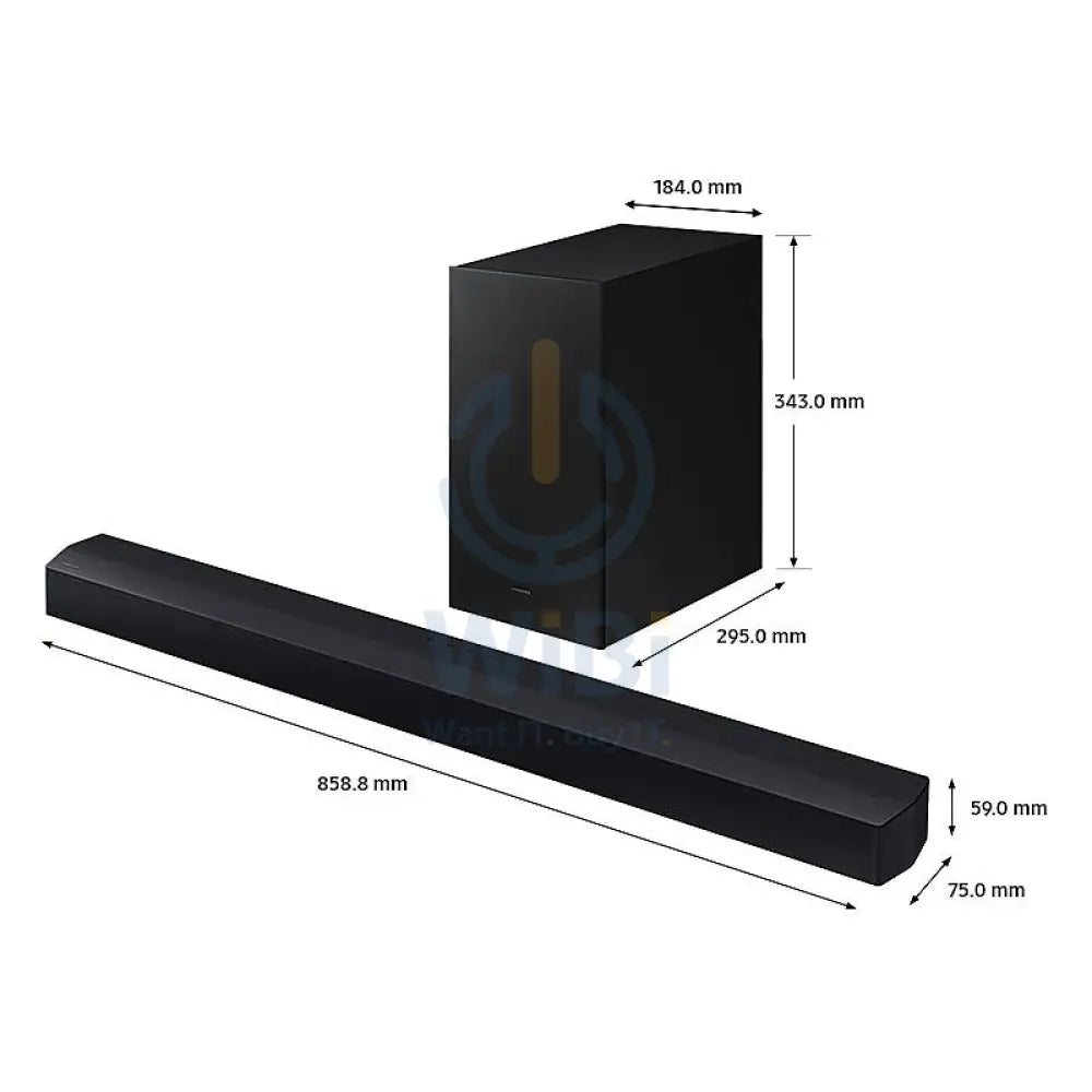 Samsung HW-C450 2.1ch Soundbar - 25W / Wireless / Black Accessories > Audio > Speakers