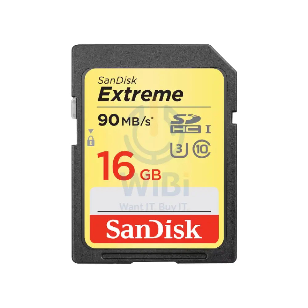 SanDisk Extreme SDHC Memory Card - 16GB / 150MB/s Storage > Memory Cards