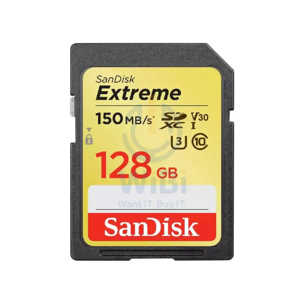 SanDisk Extreme SDXC Memory Card - 128GB / 150MB/s Storage > Memory Cards