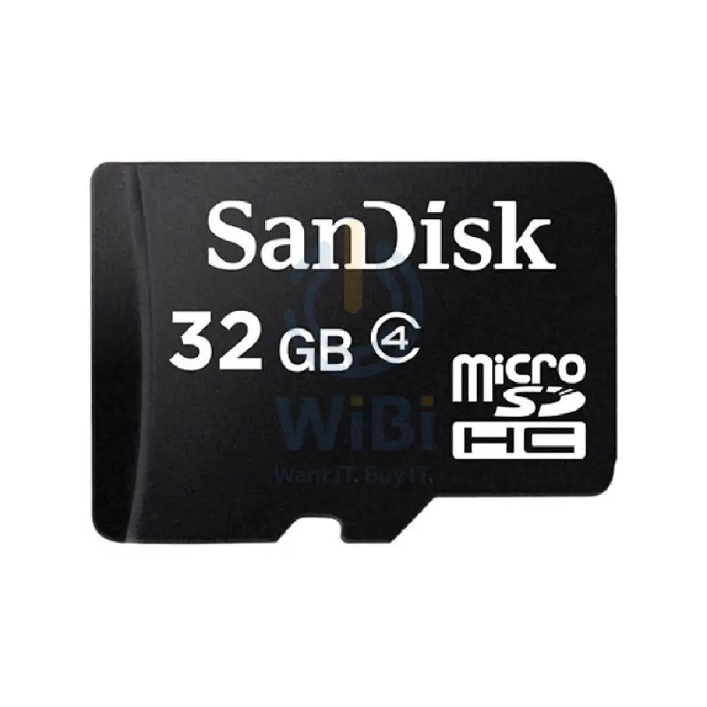 SanDisk MicroSD Card with Adapter - 32GB / MicroSDHC / Black Storage > Memory Cards