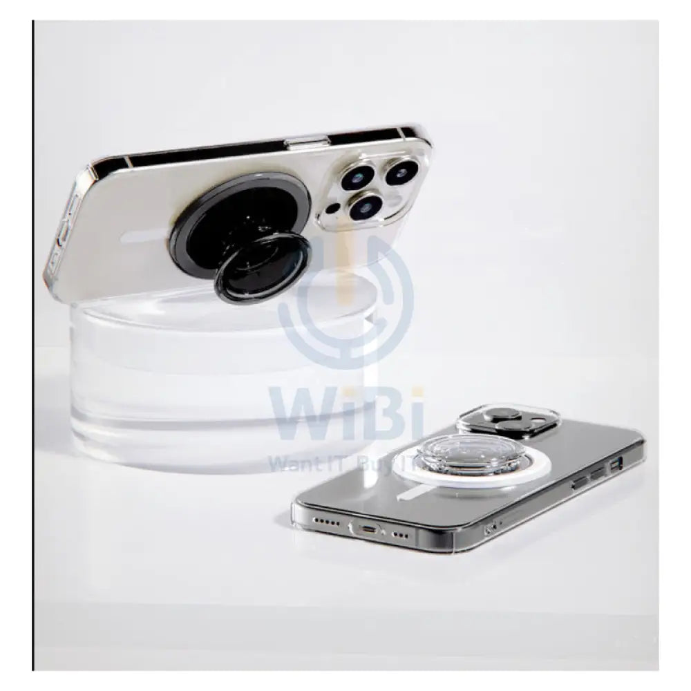 Sinjimoru M Tipi Tok Magsafe Grip Clear Black Accessories > Mobiles & Tablets > Mobiles > Grips