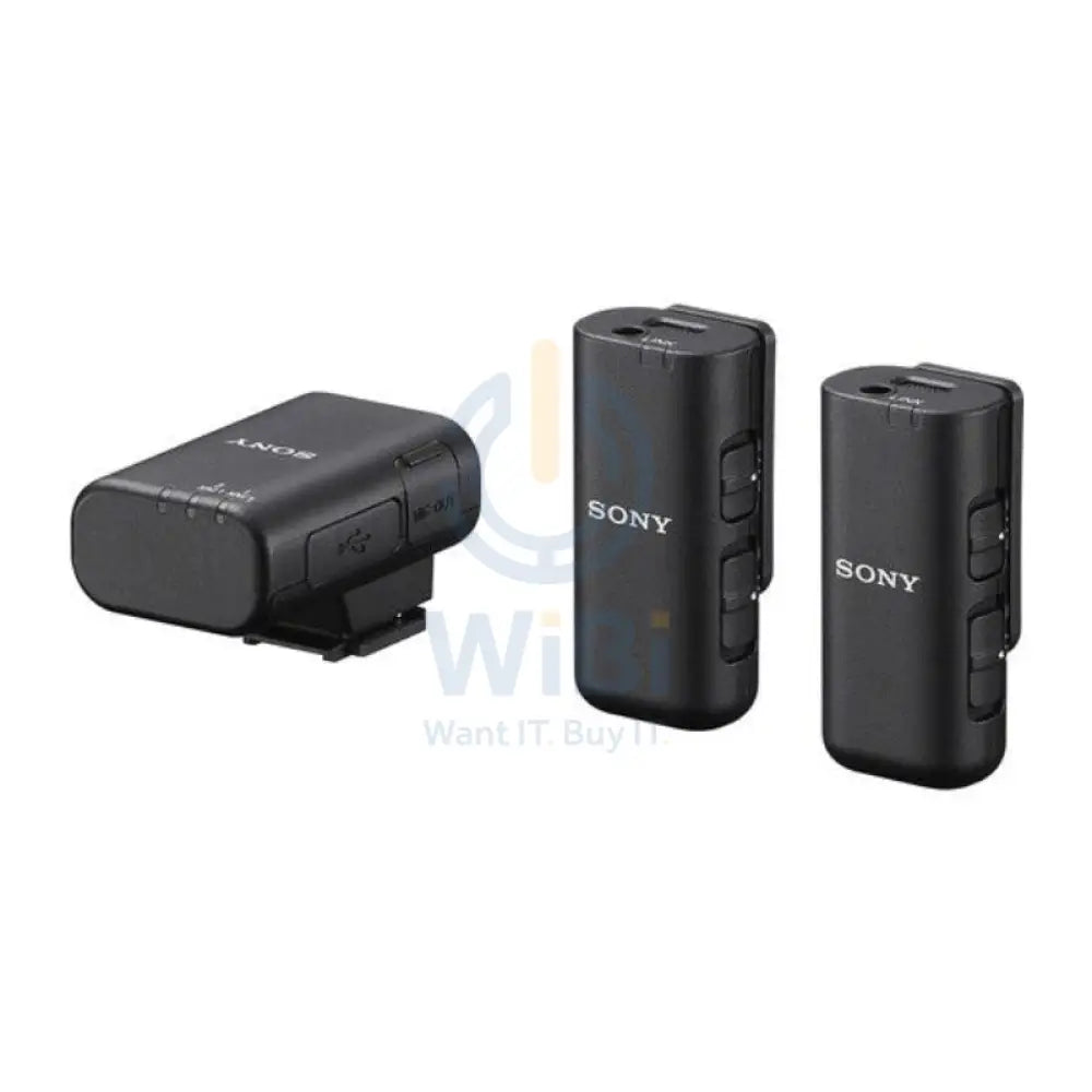 SONY ECM-W3 Two Wireless Microphone - Bluetooth 5.3 / 3.5mm / Black Accessories > Audio > Microphone