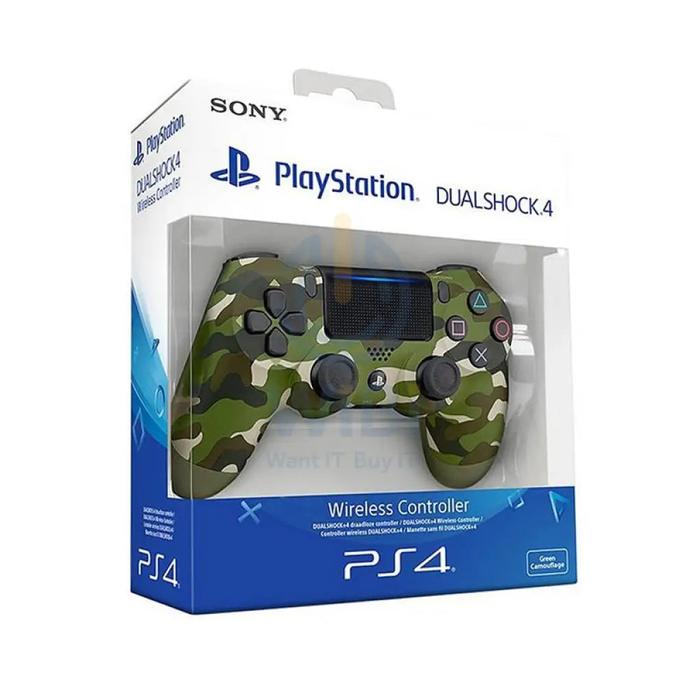Sony PS4 DualShock Wireless Controller Green Camouflage Accessories > Gaming Controllers > Gaming Zone