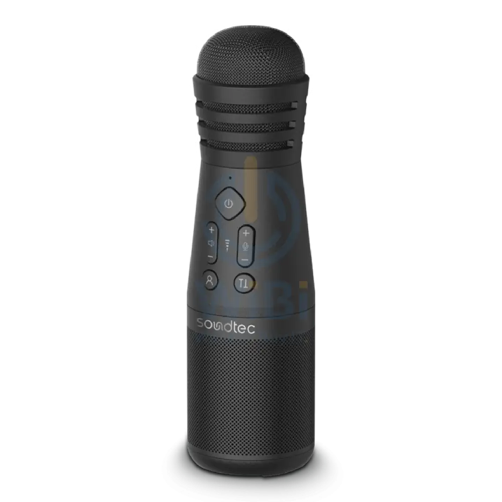 Soundtec By Porodo Karaoke Microphone With Built-In Speaker - Black Accessories > Audio > Microphone