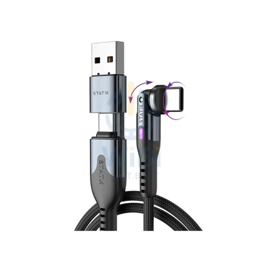 Statik PowerPivot Pro 100w Nylon Braided C-C Cable 3m - Black Accessories > Cables & Converters > Cables