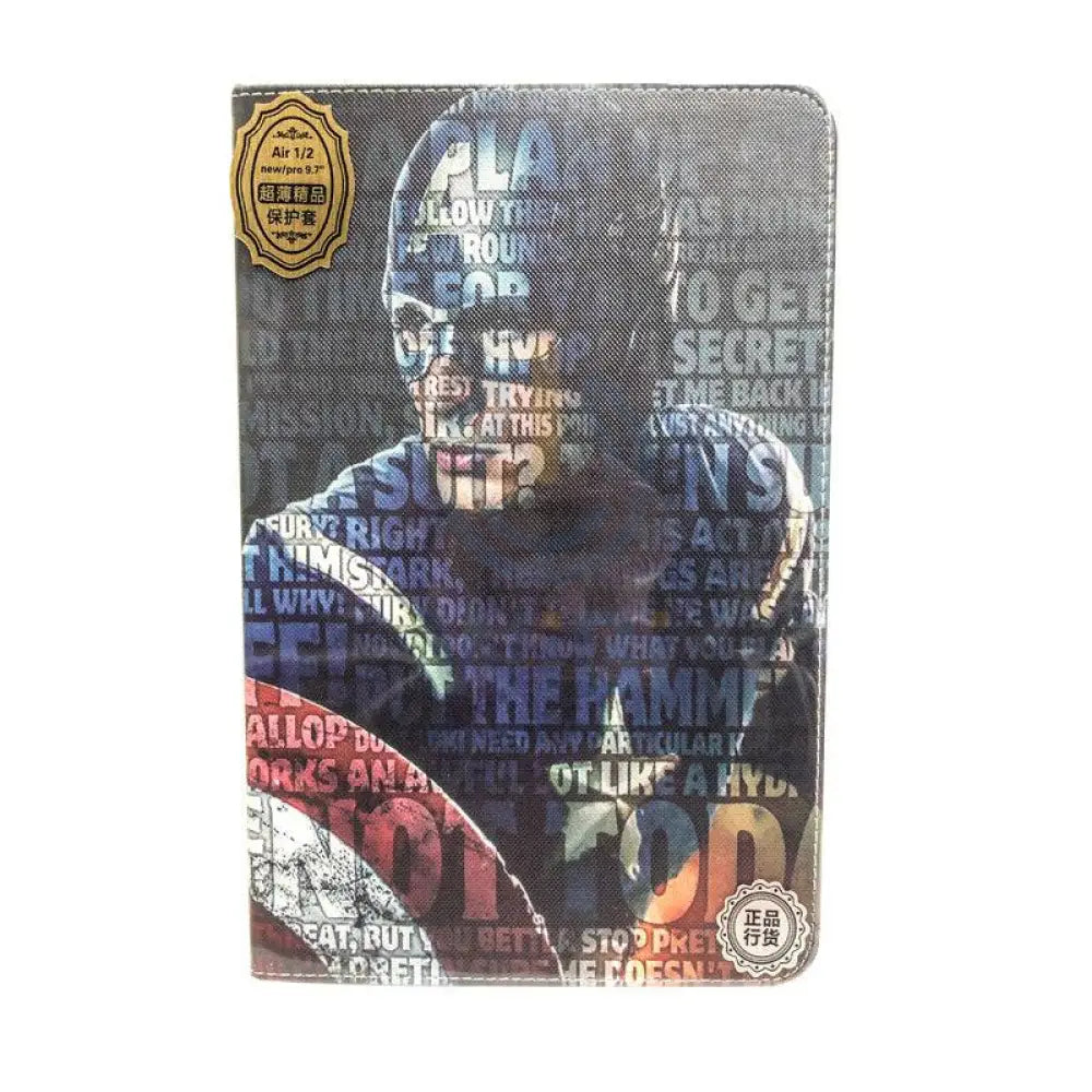 Tablet Flip Cover For iPad Air 1/2 - Captin America Accessories > Mobiles & Tablets