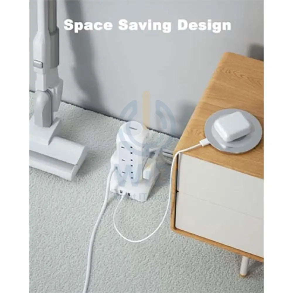 TESSAN 12-Way Multi-Plug Extension - 15W / 1700J / 2 Meter / White Accessories > Power Adapters