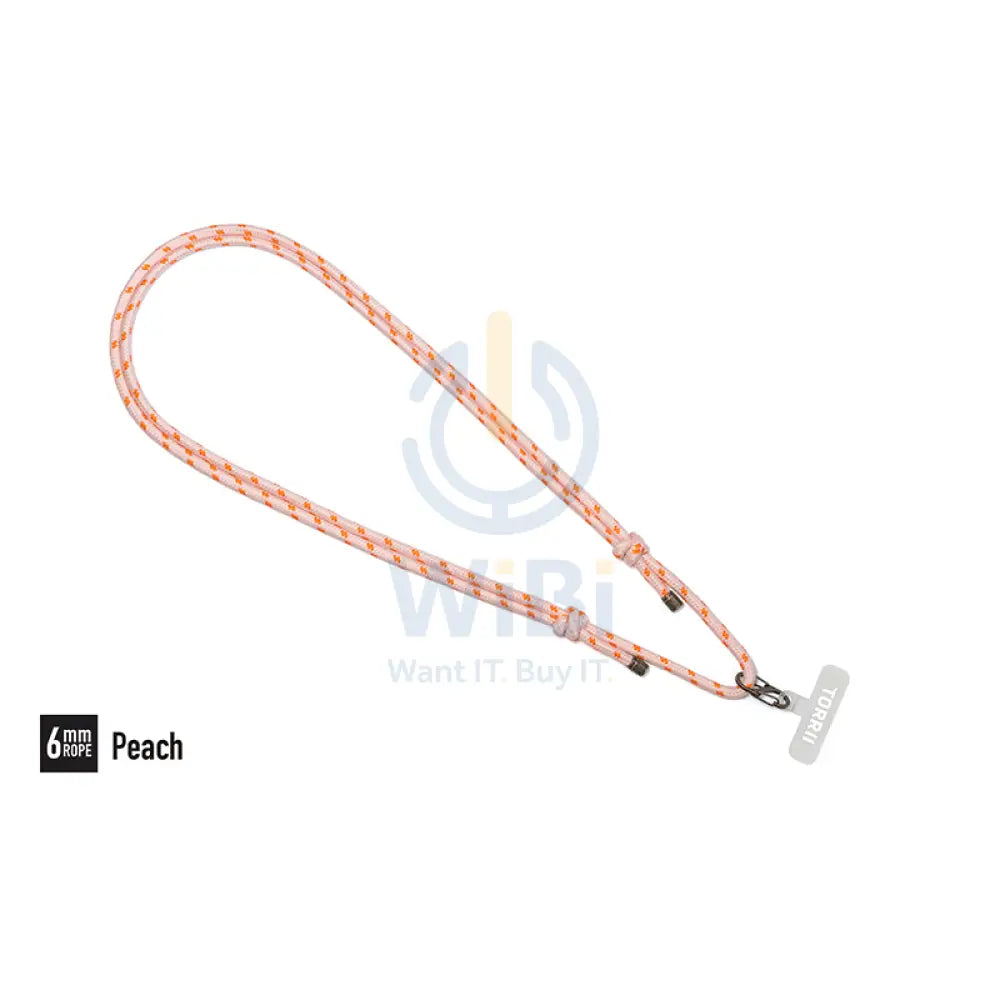 Torrii KNOTTY 6mm Rope – Peach Accessories > Mobiles & Tablets
