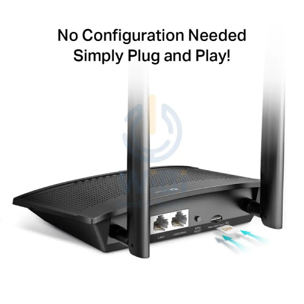 TP-Link (TL-MR100) Wireless N 4G LTE Router - 4G LTE / 2.4 GHz(300 Mbps) / LAN / WAN Networking Products > Routers