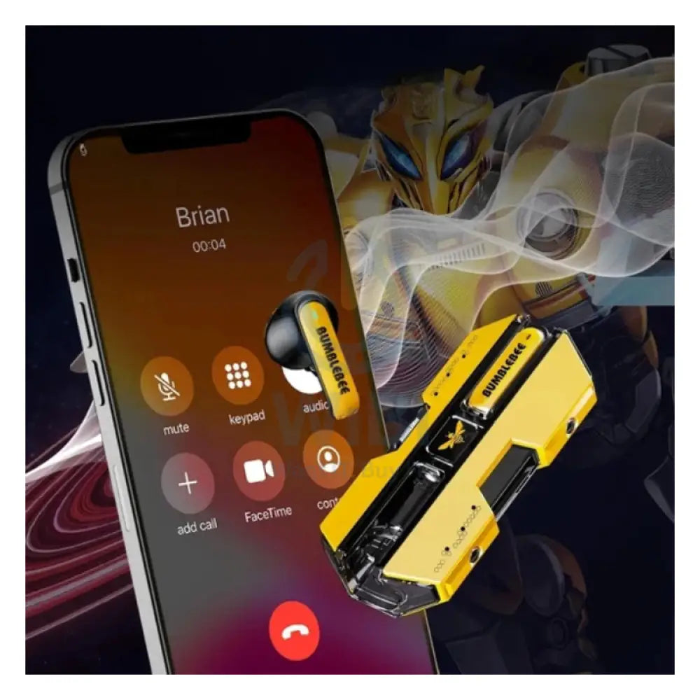 Transformers TF-T01 Wireless Bluetooth Earbuds - Yellow Accessories > Audio > Headphones