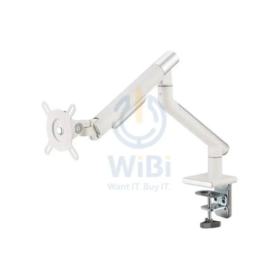 Twisted Minds Single Monitor Premium Slim Aluminum Spring Monitor Arm - 17’’-32’’ Inch / 479mm / Fine Texture White