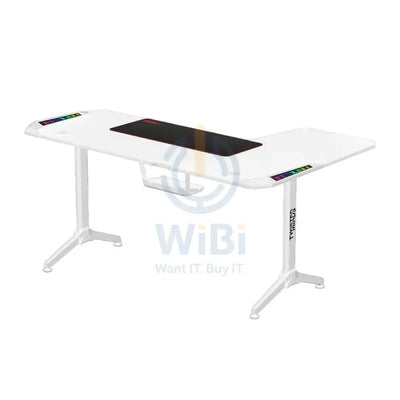 Twisted Minds WARRIOR L-Shaped RGB Gaming Desk - Left / White Accessories > Other Accessories > Gaming Zone
