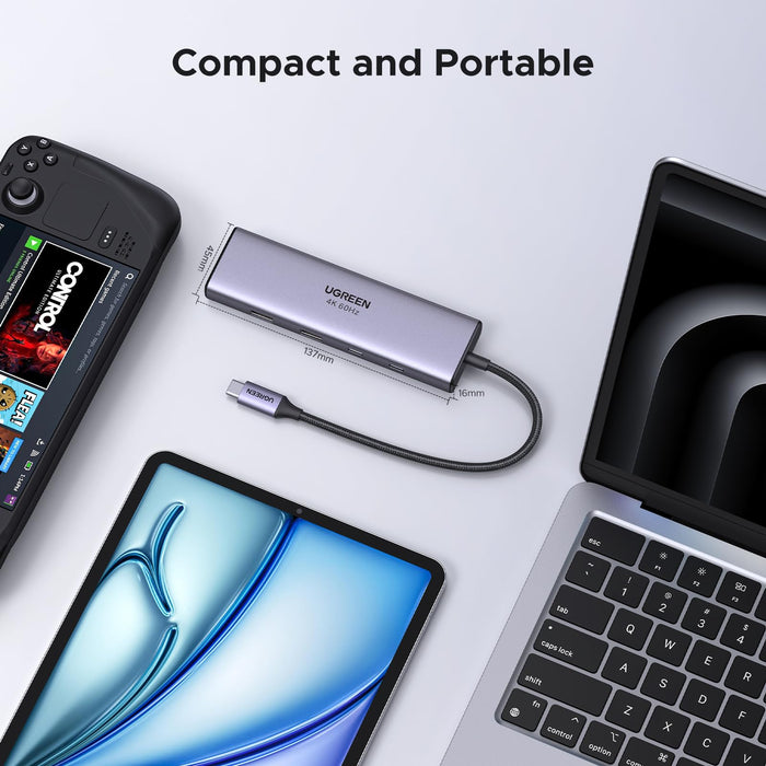 UGREEN Revodok 9-In-1 USB C Hub - HDMI / Ethernet / 100W PD / USB-A / SD/TF card slot