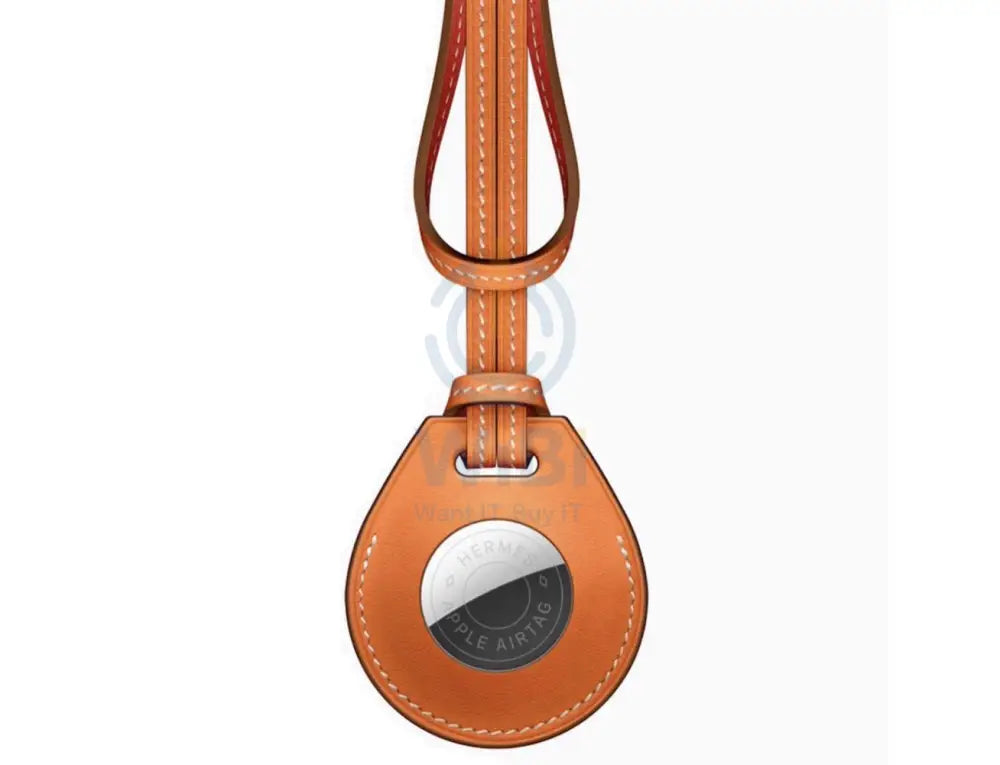 Wiwu Calfskin bag Charm Case - Apple Airtag / Orange Accessories > Mobiles & Tablets