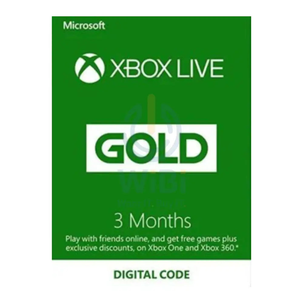 Xbox 3 Month Membership Digital Card Digital Cards
