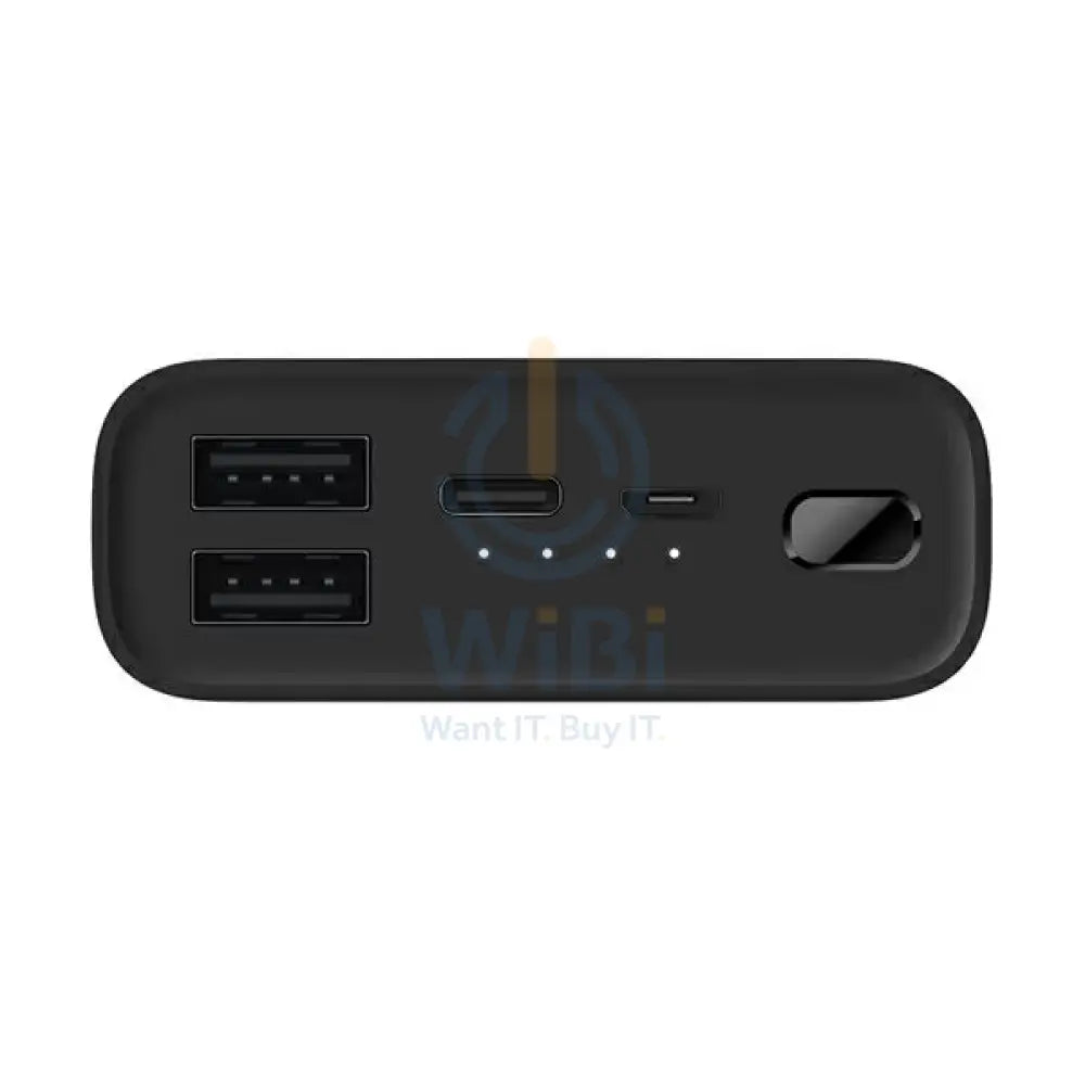 Xiaomi 3 Portable Charger Compact Power Bank - 10000mAh / Micro-USB / USB-C / Black Accessories > Power Bank