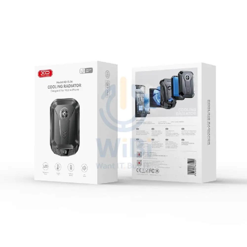 XO SL06 Cooling Radiator Designed for Mobile Phone - Black Accessories > Mobiles & Tablets