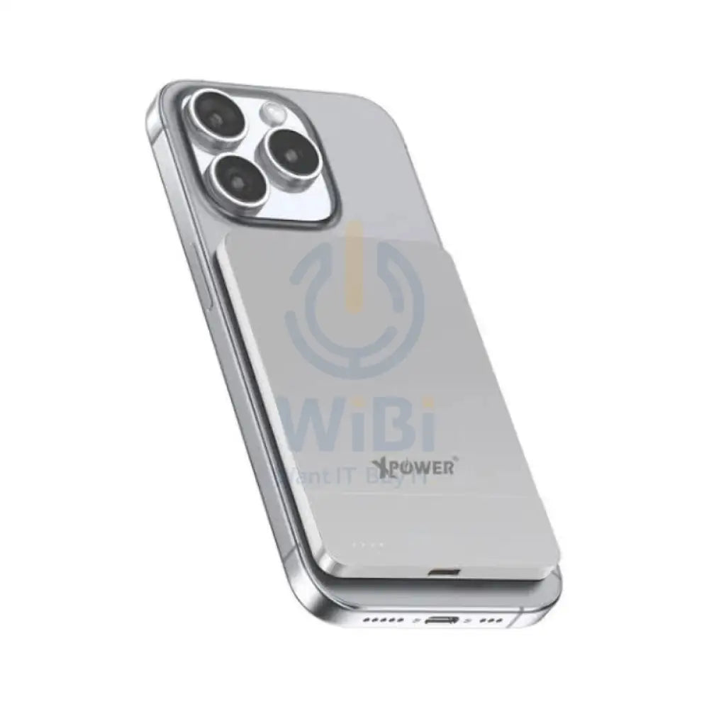 Xpower Wireless Ultra Thin Power Bank - 5000mAh / 20W / Silver Accessories > Power Bank