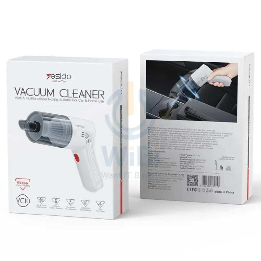 Yesido VC10 Handheld Vacuum Cleaner 4000mAh / 130ml / White Accessories > Smart Devices