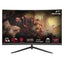 شاشة ألعاب منحنية جيم أون GOC27Q180VA، مقاس 27 بوصة، QHD، 180 هرتز، 0.5 مللي ثانية، HDMI 2.1، VGA، أسود