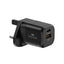 Engage Dual Port C+A 20W Power Adptr W/Interchangeable Eu/Uk Plug(8954526522358)