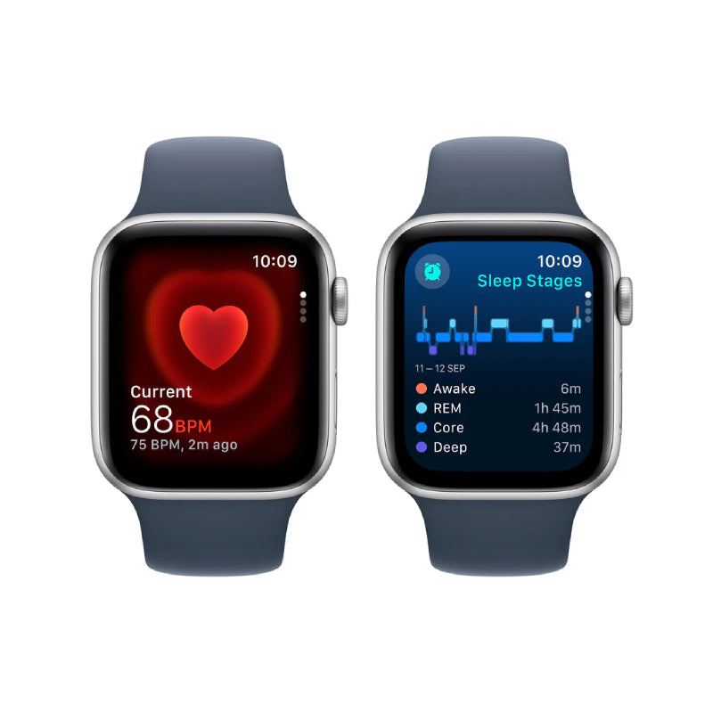 Apple Watch SE (2nd Gen) with Sport Band - LTPO OLED / 44mm / Medium/Large / Bluetooth / Wi-Fi / Storm Blue Smart