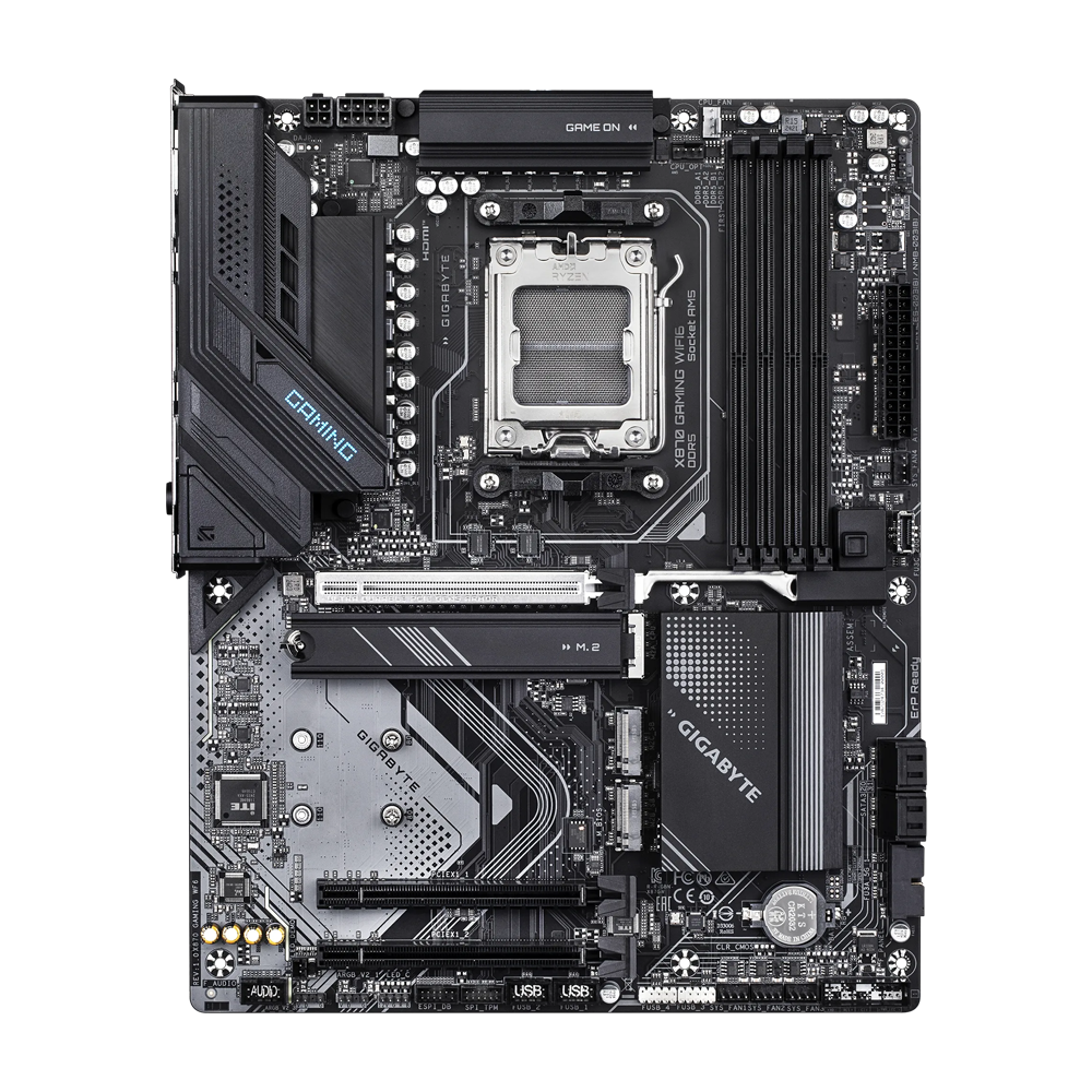 GIGABYTE X870 GAMING WF 6 Motherboard - DDR5 / Wi-Fi / Bluetooth / HDMI / DisplayPort / USB - Black
