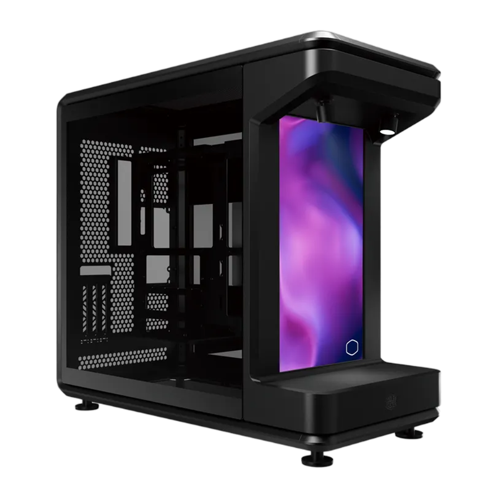 Cooler Master MasterFrame 360 Stage With 15.6 Inch LCD Screen ATX Case - Black