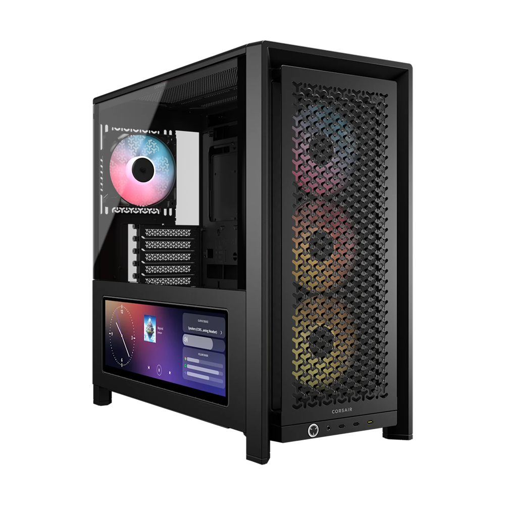CORSAIR FRAME 4000D LCD RS ARGB Premium Mid Tower Case - Black
