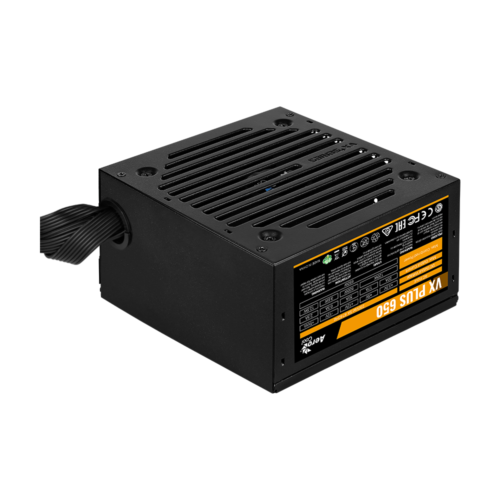 Aerocool VX PLUS STEALTH Power Supply - 650W / Black
