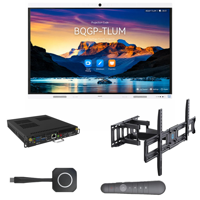 شاشة هواوي إيدياهَب B3، مقاس 75 بوصة 4K UHD، معالج 8 أنوية، ذاكرة وصول عشوائي 8 جيجابايت، تخزين 64 جيجابايت، HarmonyOS