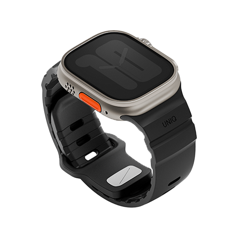 Uniq Alton Silicon Strap for Apple Watch 49/46/45/44mm - Midnight Black
